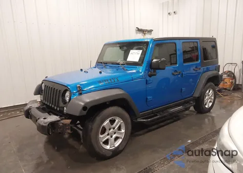 2016 Jeep Wrangler Unlimited Willys Wheeler z USA, uszkodzony, nr VIN 1C4BJWDG8GL217076